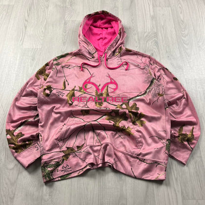 VINTAGE REALTREE HOODIE CAMO PINK