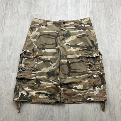 VINTAGE Y2K LEE BAGGY CAMO CARGO SHORTS