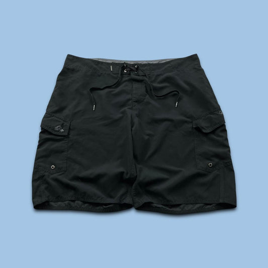 VINTAGE Y2K QUIKSILVER BAGGY LOOSE BOARD SURF SHORTS BLACK