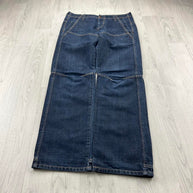 VINTAGE Y2K MUSTANG BAGGY JEANS NAVY