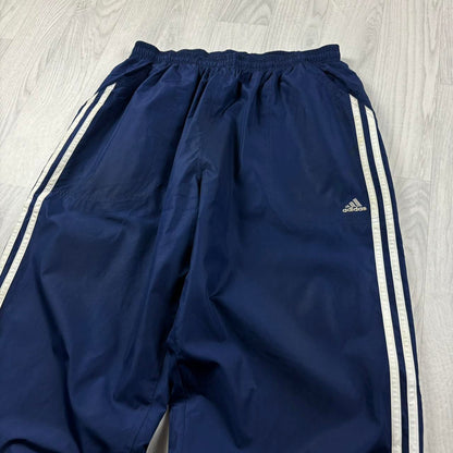 VINTAGE Y2K ADIDAS BAGGY TRACKSUIT BOTTOMS NAVY