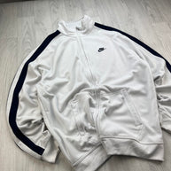 VINTAGE Y2K NIKE ZIP UP TRACK JACKET WHITE