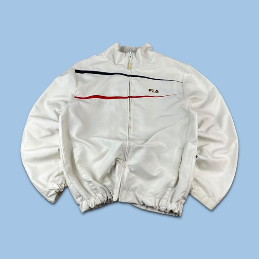 VINTAGE Y2K FILA WINDBREAKER JACKET WHITE