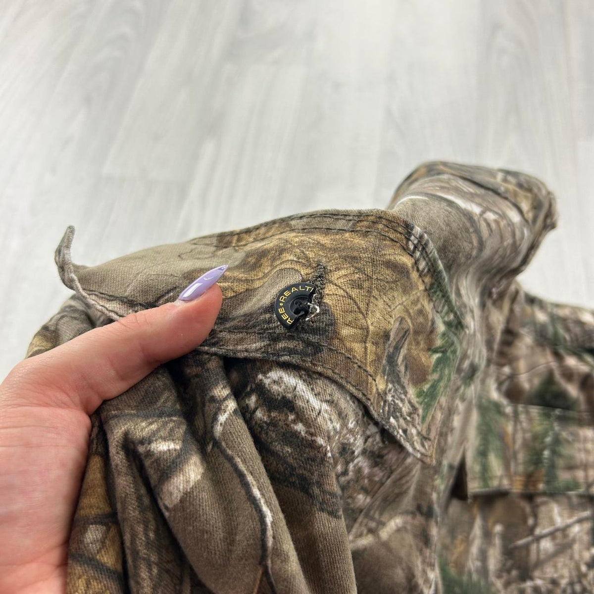 VINTAGE REALTREE WIDE LEG CAMO CARGO PANTS