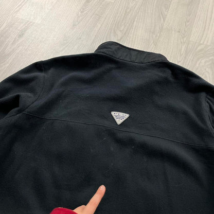 VINTAGE Y2K COLUMBIA ZIP UP FLEECE BLACK