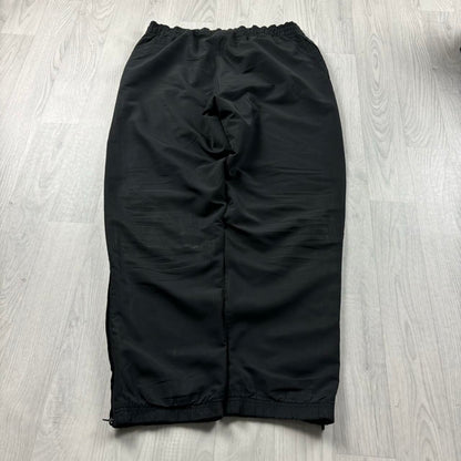 VINTAGE 00s ADIDAS BAGGY TRACKSUIT BOTTOMS BLACK