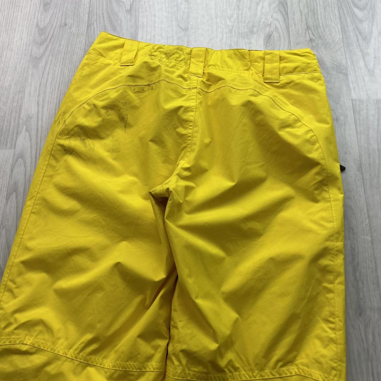VINTAGE Y2K NIKE ACG BAGGY SKI PANTS SALOPETTES YELLOW