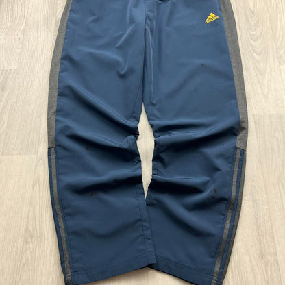 VINTAGE Y2K ADIDAS BAGGY TRACKSUIT BOTTOMS NAVY BLUE