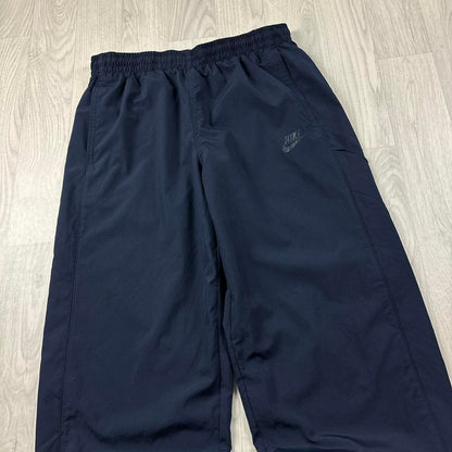 VINTAGE Y2K NIKE WIDE LEG BAGGY TRACKSUIT BOTTOMS NAVY