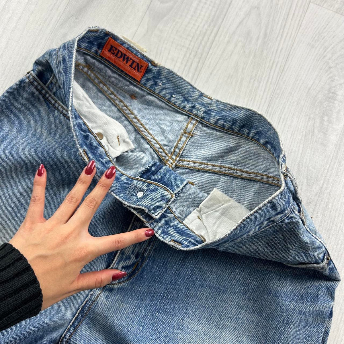 VINTAGE 90s EDWIN BAGGY JEANS BLUE