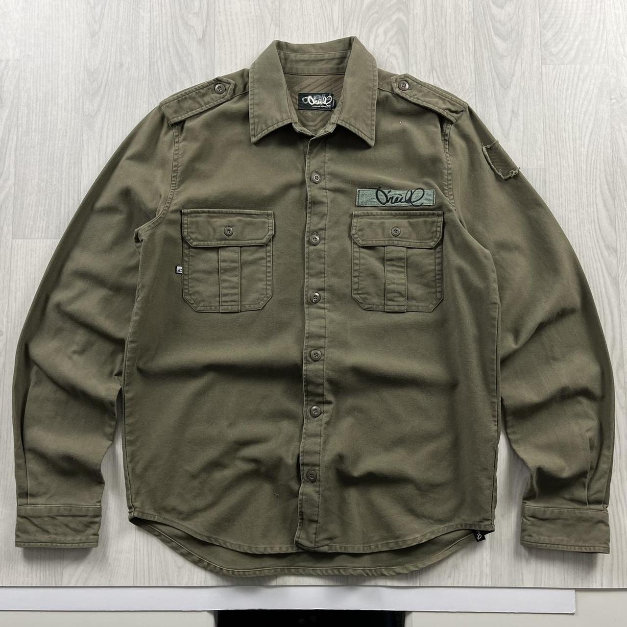 VINTAGE O’NEILL LONG SLEEVE UTILITY SHIRT KHAKI