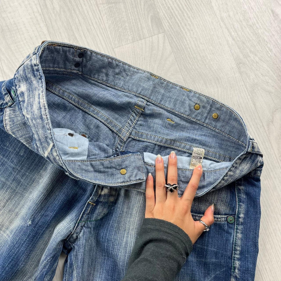 VINTAGE Y2K G STAR BAGGY JEANS BLUE