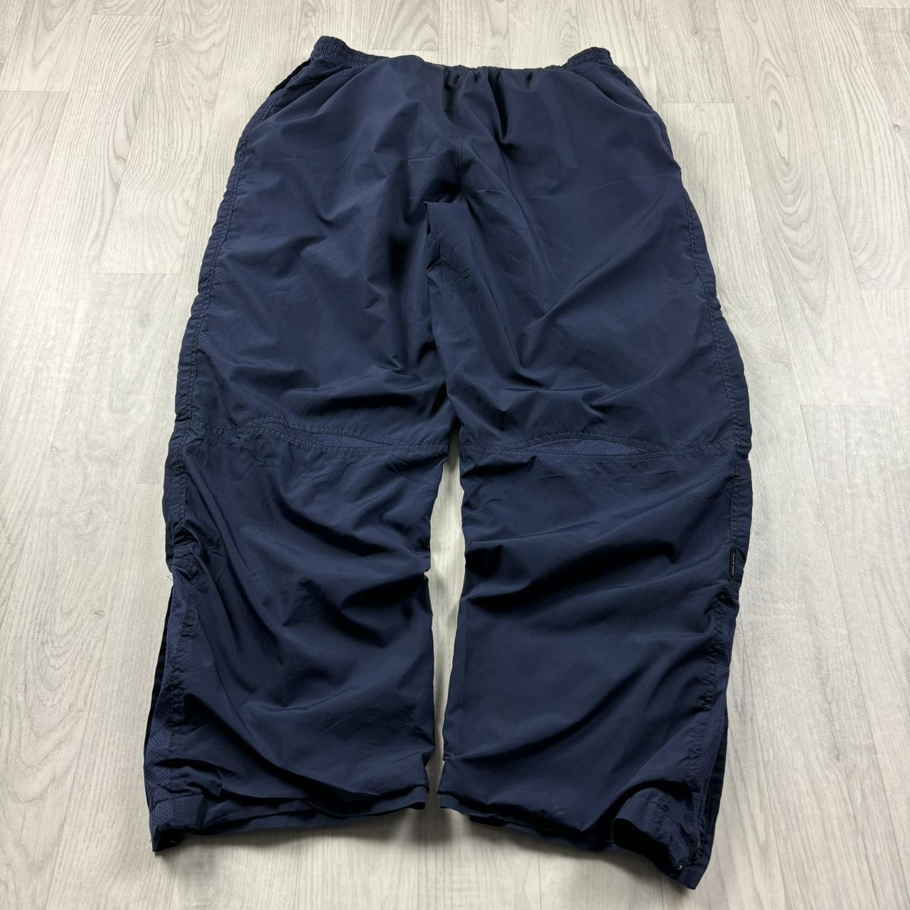 VINTAGE Y2K STARTER BAGGY TRACKSUIT BOTTOMS NAVY