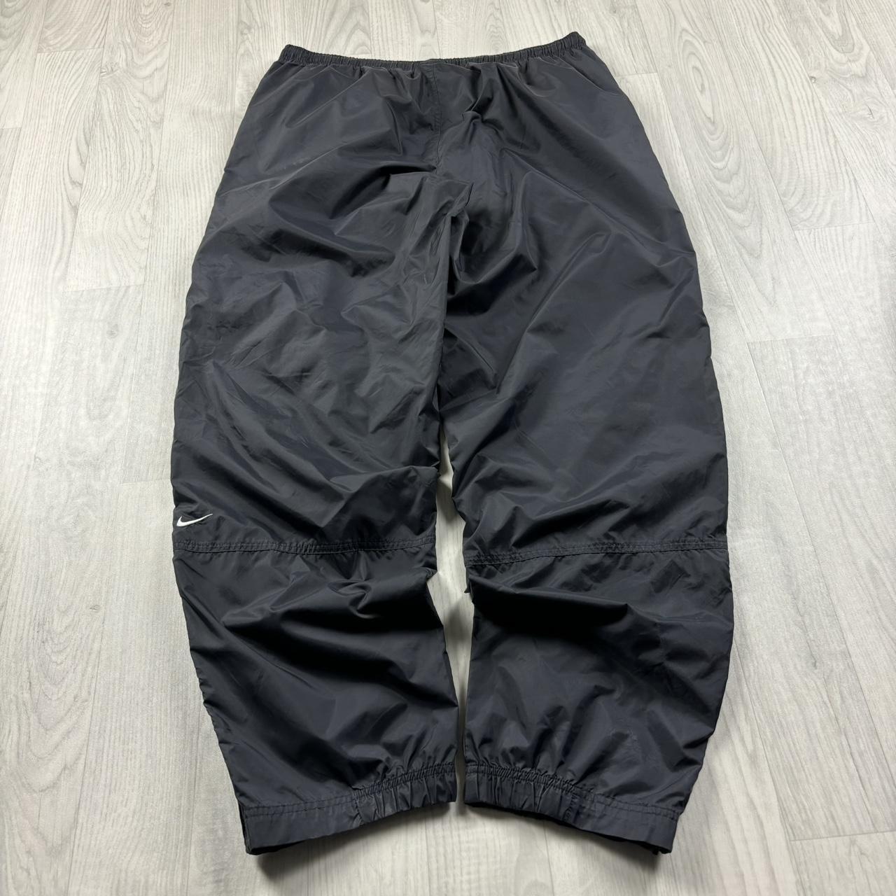 VINTAGE Y2K NIKE BAGGY SHELL TRACKSUIT BOTTOMS BLACK