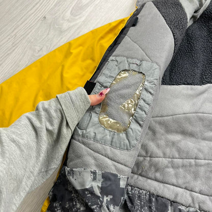 VINTAGE 00s COLUMBIA UTILITY SKI JACKET YELLOW GREY