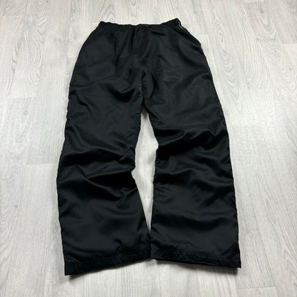 VINTAGE Y2K REEBOK BAGGY TRACKSUIT BOTTOMS BLACK