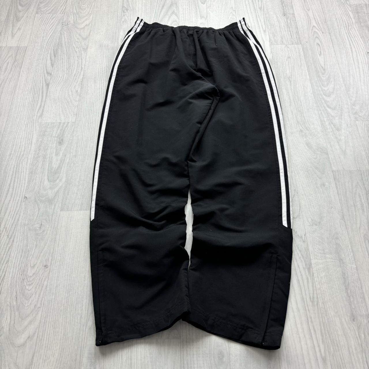 VINTAGE Y2K ADIDAS BAGGY TRACKSUIT BOTTOMS BLACK