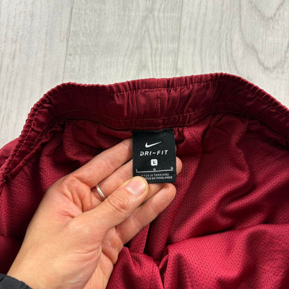 VINTAGE Y2K NIKE BAGGY TRACKSUIT BOTTOMS BURGUNDY