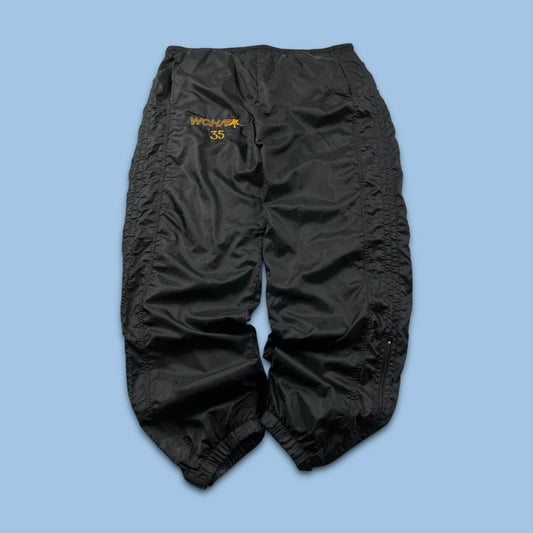 VINTAGE 90s NIKE BAGGY TRACKSUIT BOTTOMS BLACK
