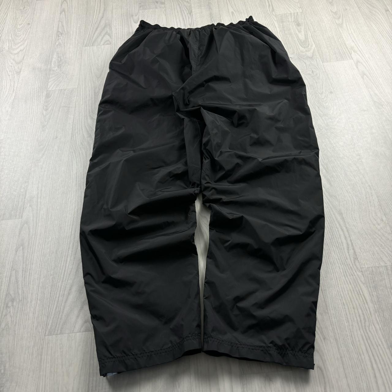 VINTAGE Y2K ADIDAS TEAM SUPER BAGGY TRACKSUIT BOTTOMS BLACK