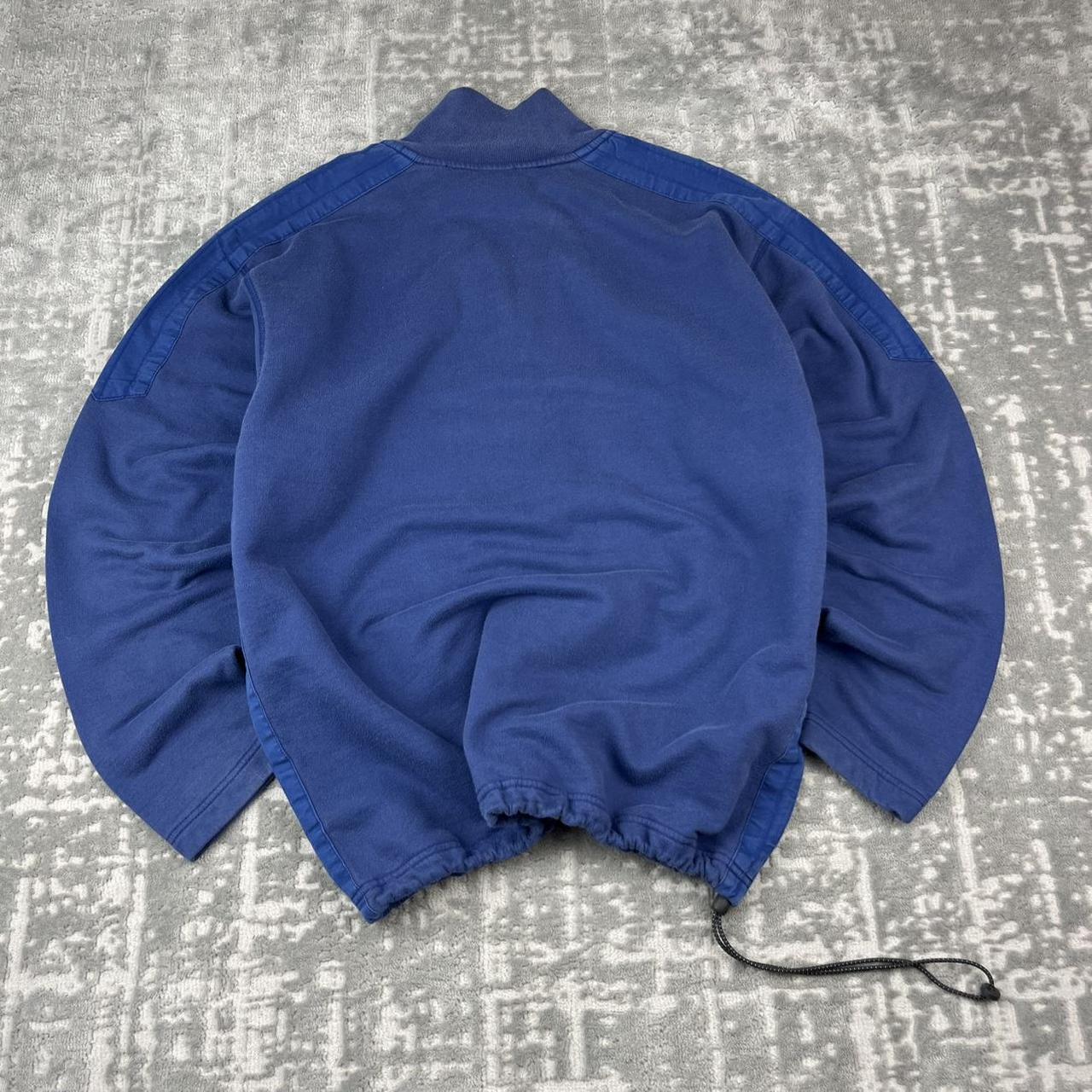 VINTAGE Y2K NIKE QUARTER ZIP TECHNICAL BOXY SWEATSHIRT BLUE