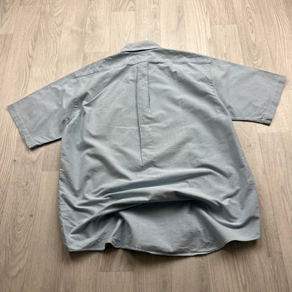 VINTAGE Y2K POLO RALPH LAUREN SHORT SLEEVE BUTTON UP SHIRT LIGHT BLUE