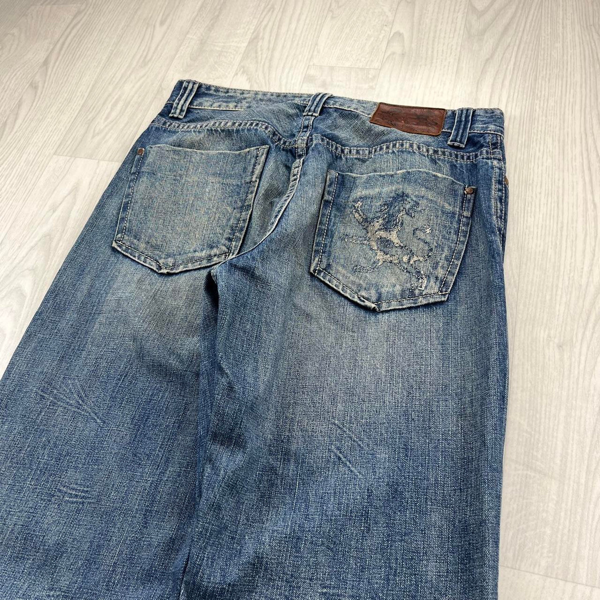 VINTAGE Y2K PRIDES BAGGY JEANS BLUE