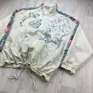VINTAGE 90s ADIDAS TENNIS WINDBREAKER JACKET WHITE