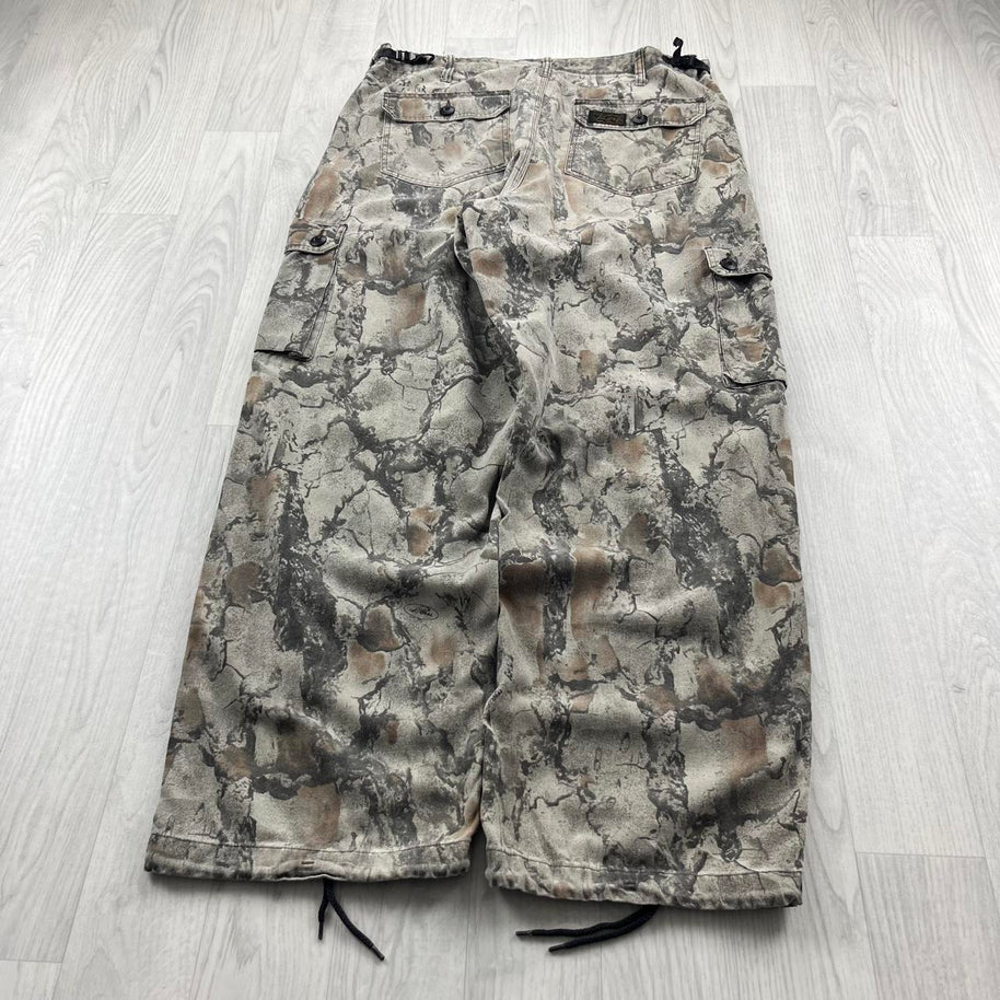 VINTAGE LIBERTY REALTREE BAGGY CAMO CARGO PANTS GREY
