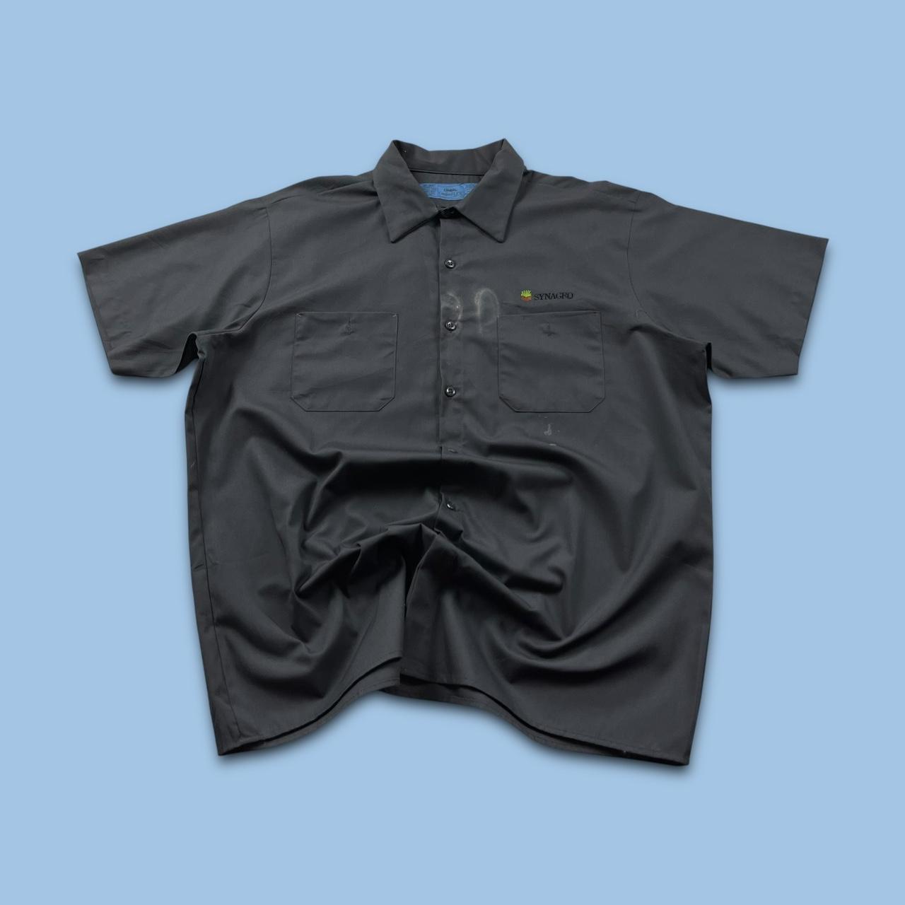VINTAGE Y2K SHORT SLEEVE SHIRT BLACK