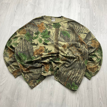 VINTAGE Y2K REALTREE JERZEES LONG SLEEVE T SHIRT CAMO
