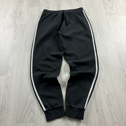 ADIDAS CUFFED BAGGY COTTON SWEATPANTS BLACK