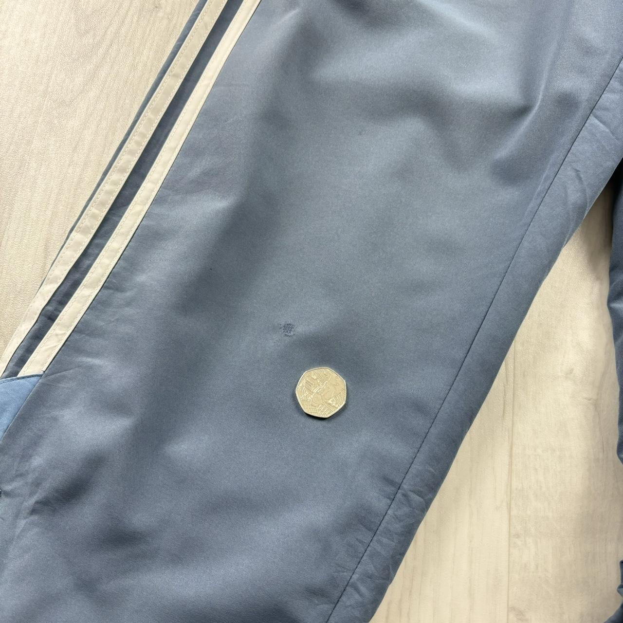 VINTAGE Y2K ADIDAS BAGGY TRACKSUIT BOTTOMS BLUE