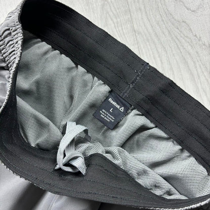 VINTAGE Y2K REEBOK BAGGY STRAIGHT LEG TRACKSUIT BOTTOMS GREY