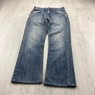 VINTAGE Y2K QUIKSILVER STRAIGHT LEG JEANS BLUE