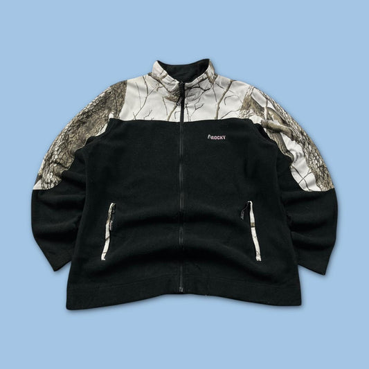 VINTAGE ROCKY REALTREE ZIP UP FLEECE CAMO BLACK