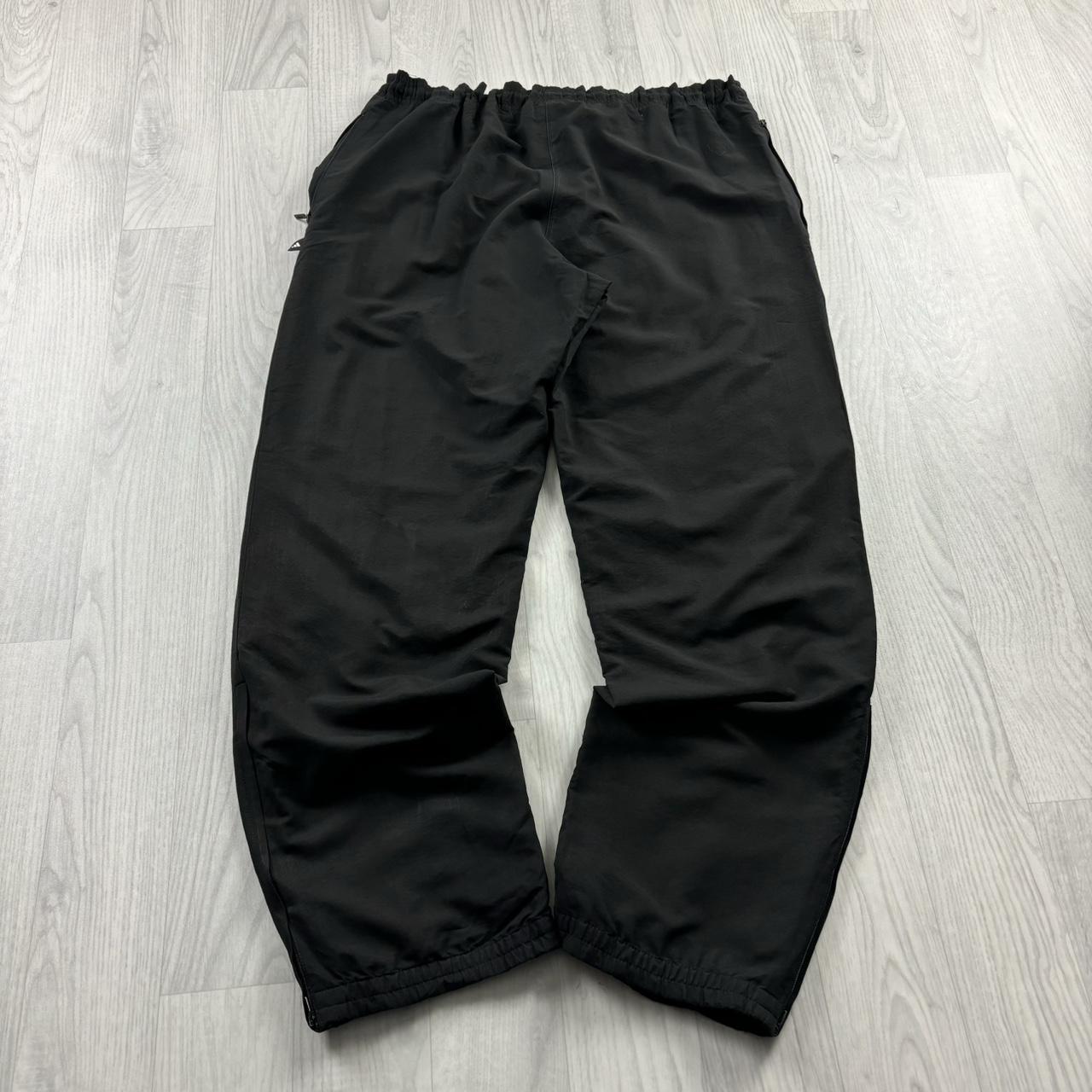 VINTAGE 90s ADIDAS BAGGY TRACKSUIT BOTTOMS BLACK