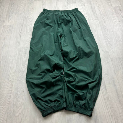 VINTAGE Y2K CHAMPION BAGGY SHELL TRACKSUIT BOTTOMS GREEN