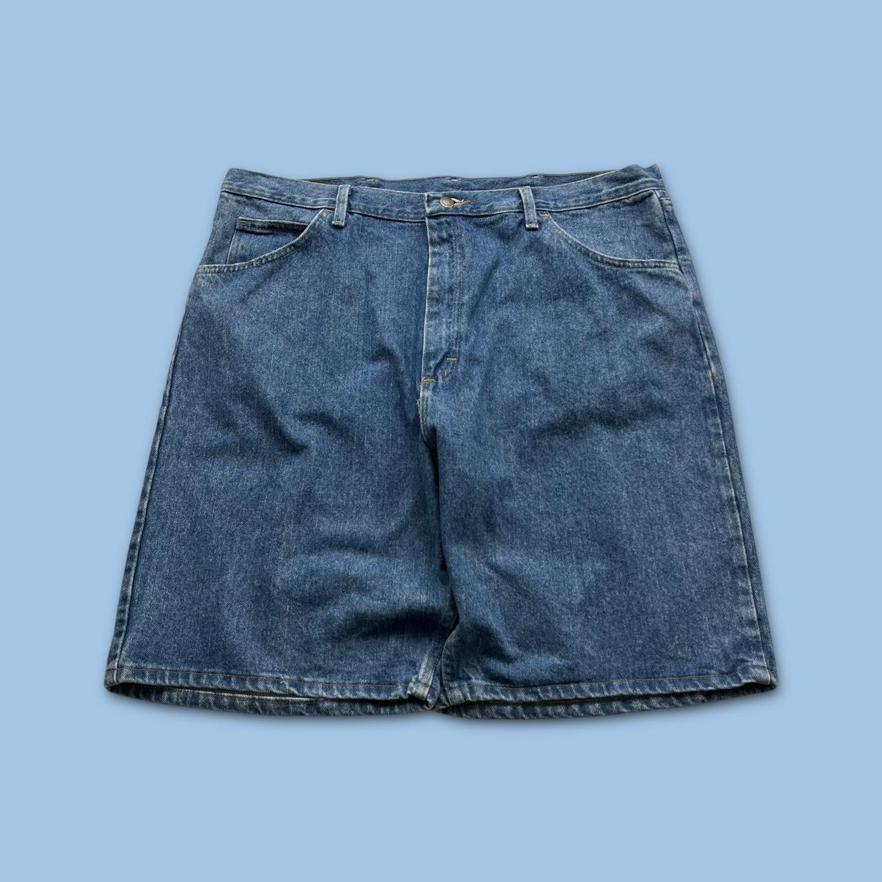 VINTAGE 00s WRANGLER BAGGY LOOSE JORTS BLUE
