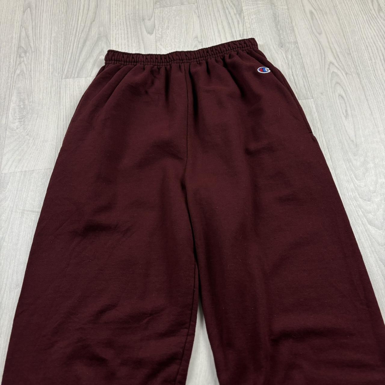 VINTAGE 00s CHAMPION COTTON SWEATPANTS BURGUNDY