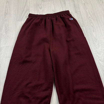 VINTAGE 00s CHAMPION COTTON SWEATPANTS BURGUNDY