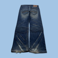 VINTAGE Y2K LEE BOOTCUT BAGGY JEANS NAVY