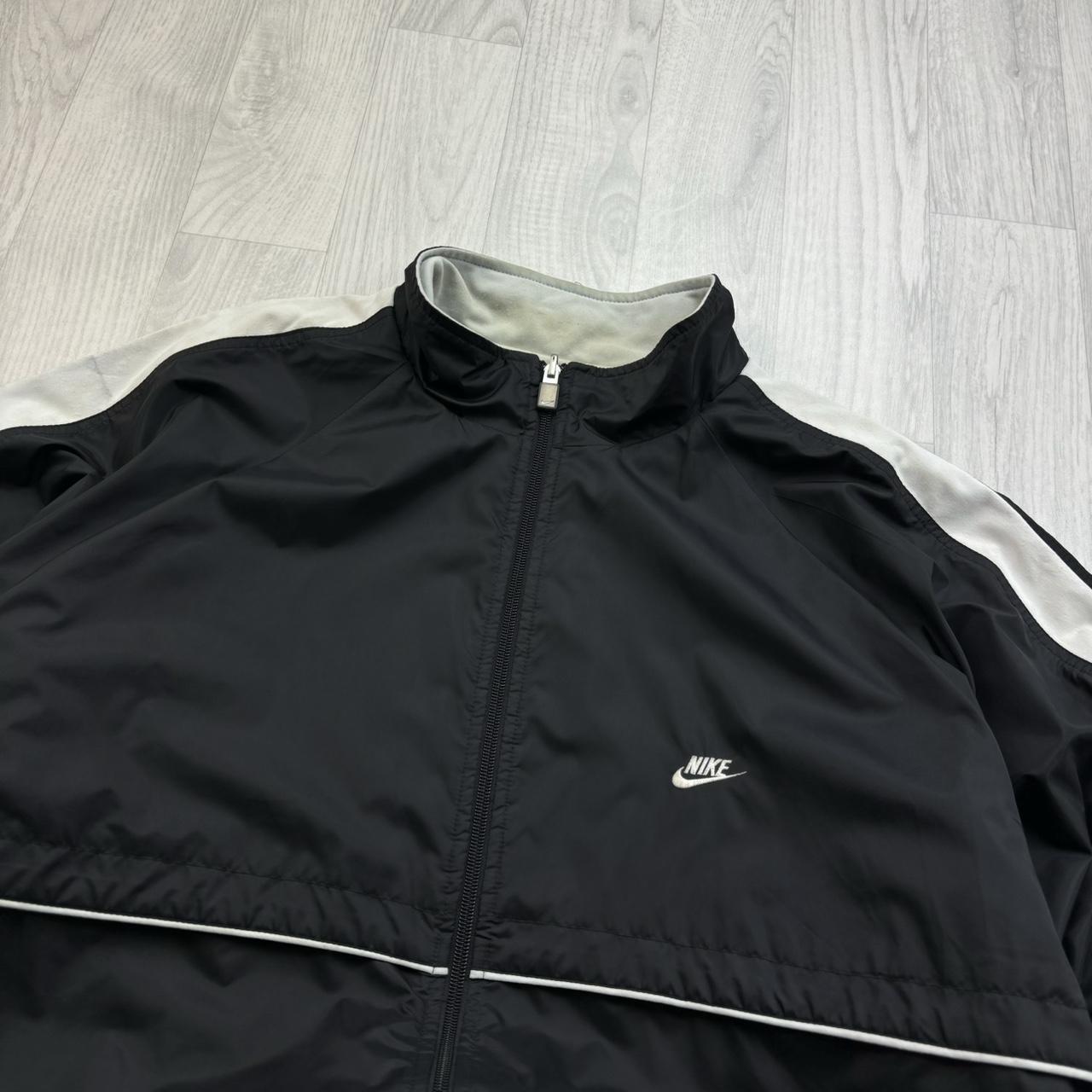 VINTAGE Y2K NIKE REVERSIBLE WINDBREAKER TRACKSUIT JACKET BLACK