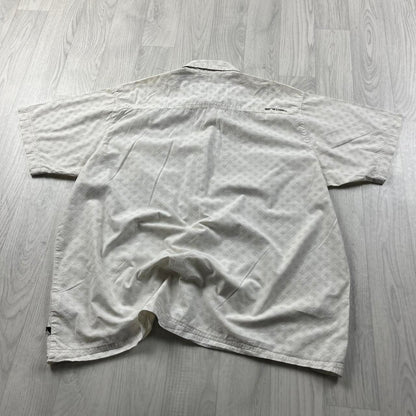 VINTAGE Y2K ANIMAL SHORT SLEEVE SHIRT WHITE