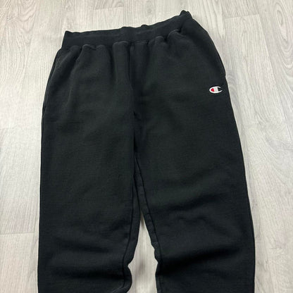 VINTAGE 00s CHAMPION REVERSE WEAVE COTTON SWEATPANTS BLACK
