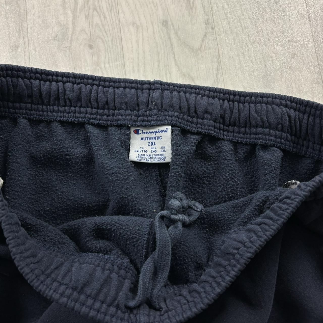VINTAGE 00s CHAMPION SUPER BAGGY COTTON SWEATPANTS NAVY