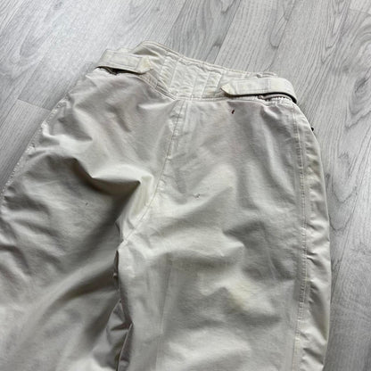 VINTAGE Y2K MAIER BAGGY SKI PANTS SALOPETTES CREAM