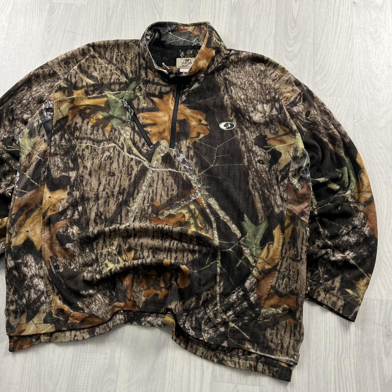 VINTAGE MOSSY OAK REALTREE QUARTER ZIP FLEECE CAMO