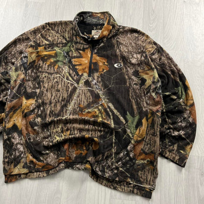 VINTAGE MOSSY OAK REALTREE QUARTER ZIP FLEECE CAMO