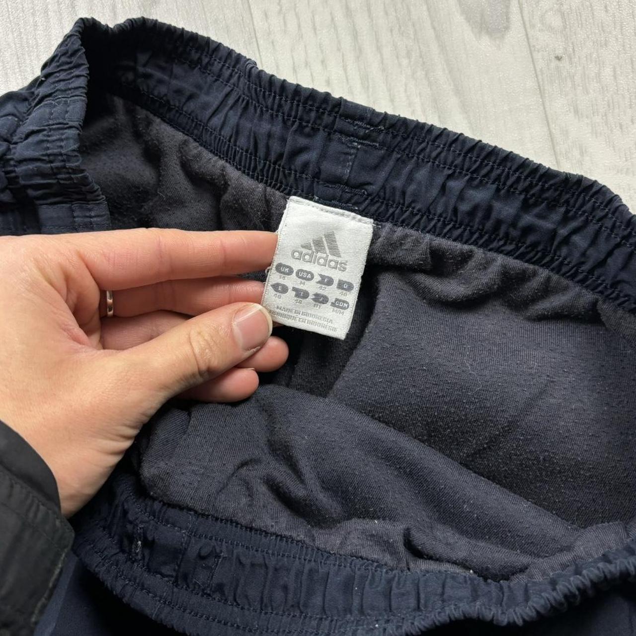 VINTAGE Y2K ADIDAS BAGGY TRACKSUIT BOTTOMS NAVY